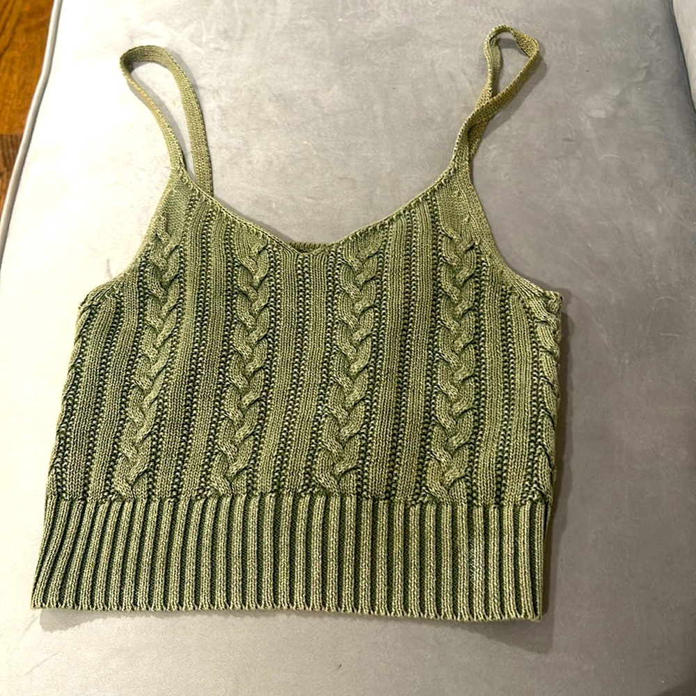 American Eagle green knitted cami size medium